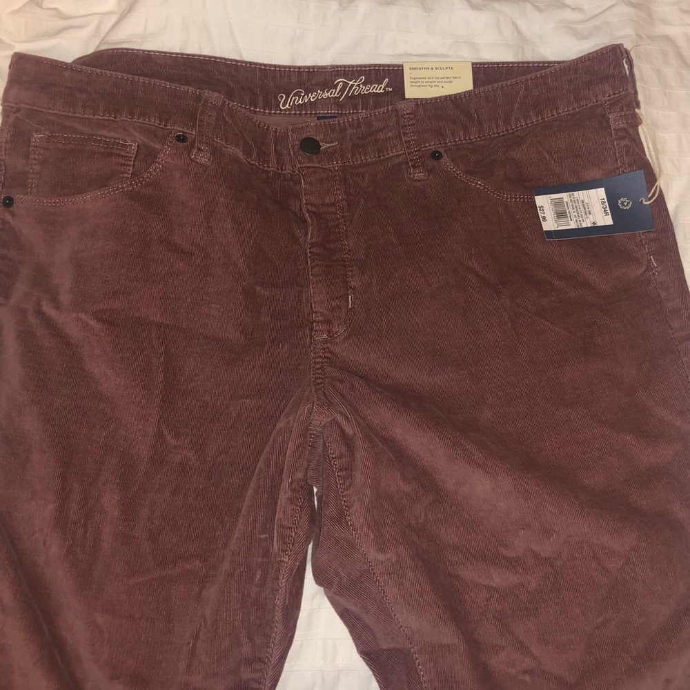 Pink corduroy pants